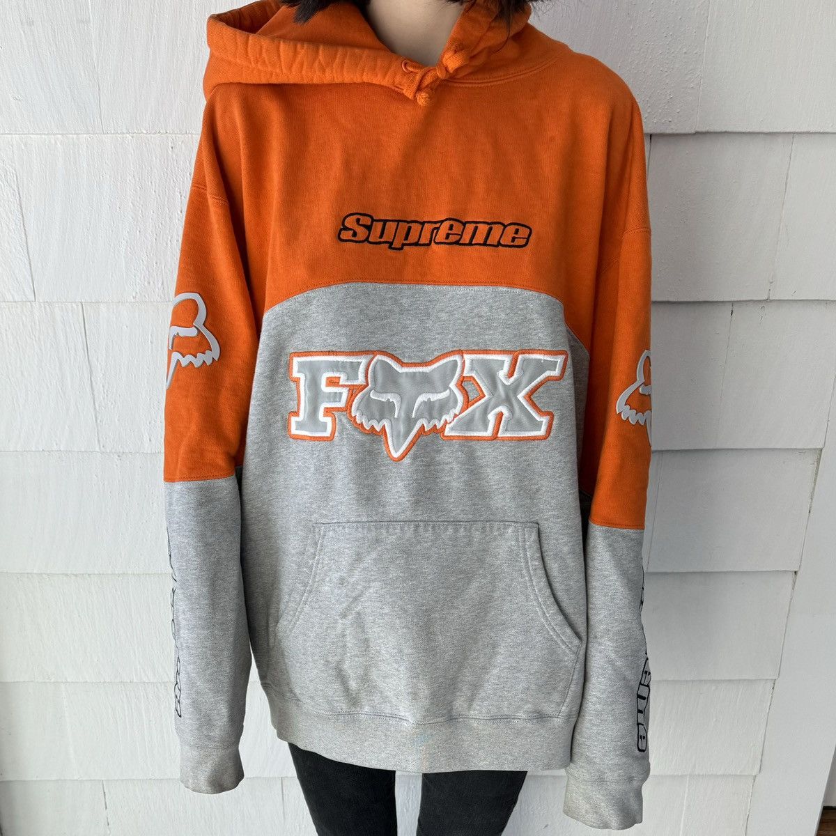 Supreme Supreme x Fox hoodie | Grailed