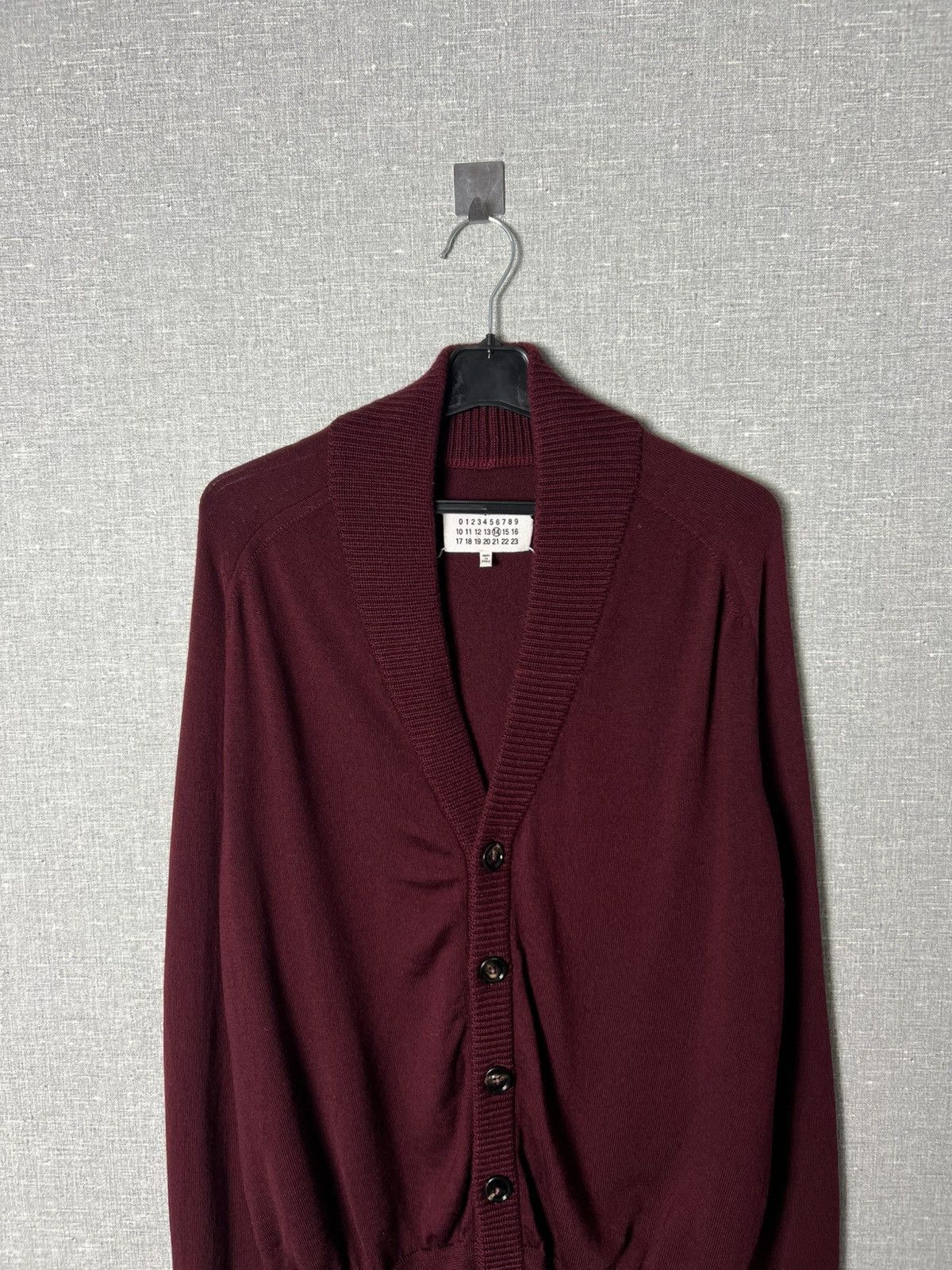 Maison Margiela Maison Margiela Shawl Collar Wool Button Cardigan Sweater Size US M / EU 48-50 / 2 - 2 Thumbnail