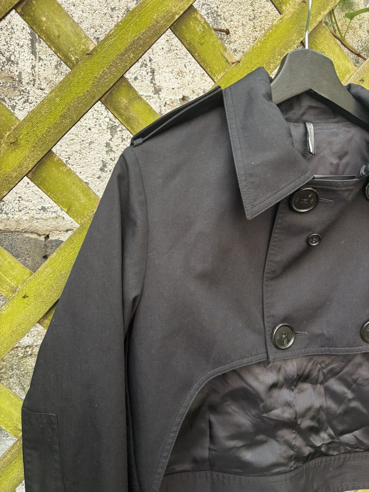 Dior × Hedi Slimane Dior Homme SS07 Runway Cropped Trench Coat Size US S / EU 44-46 / 1 - 6 Thumbnail