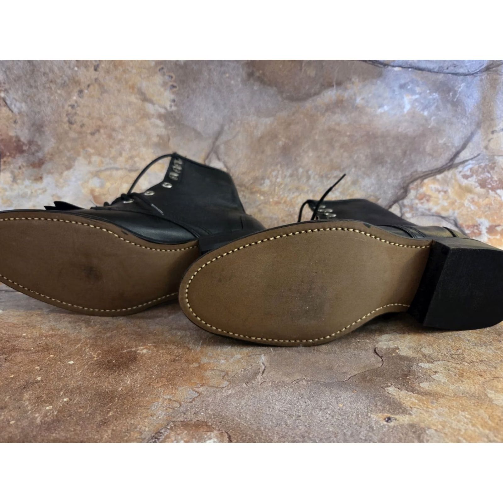 Vintage VINTAGE Laredo Black Western Laceup Boots Womens 5.5 Unworn Size US 6 / IT 36 - 3 Thumbnail
