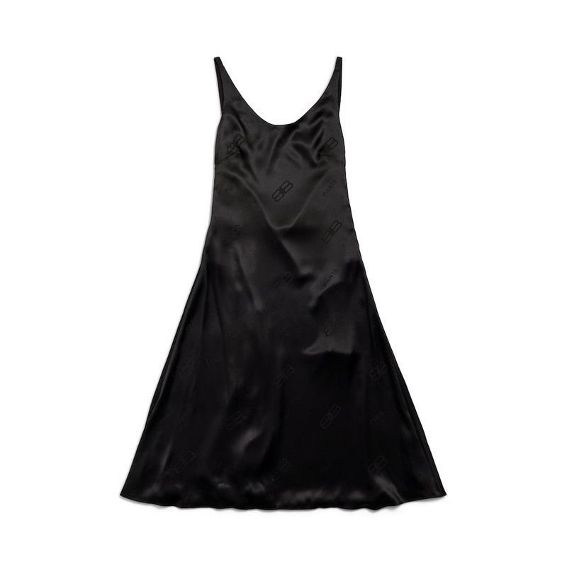 Balenciaga o1tr1nto0526 Minimal Midi Dress in Black Size M / US 6-8 / IT 42-44 - 1 Thumbnail