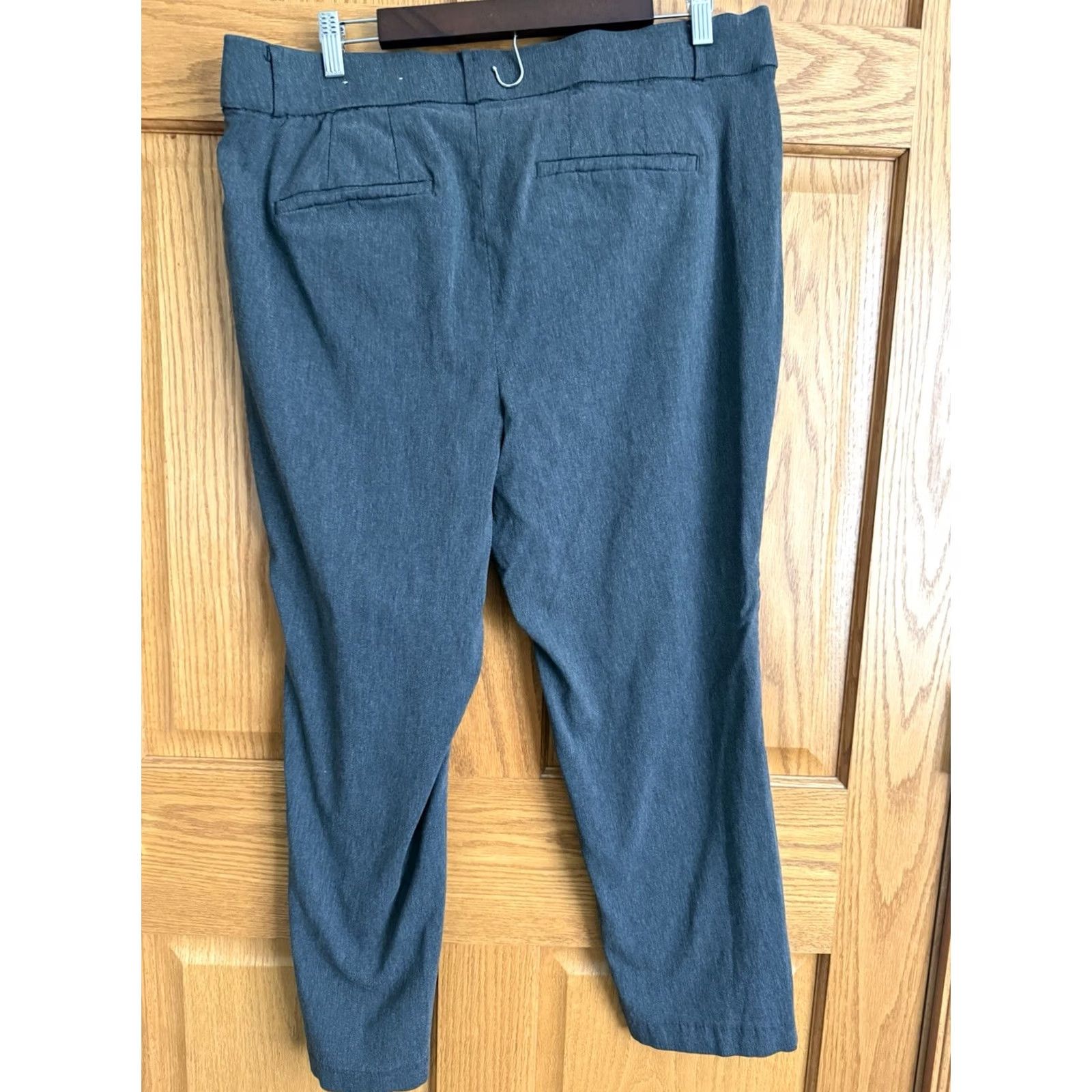 Liz Claiborne Liz Claiborne Womens Amy Pant 16 Short Gray Casual Workwear Business Size 38" / US 16 / IT 52 - 2 Thumbnail