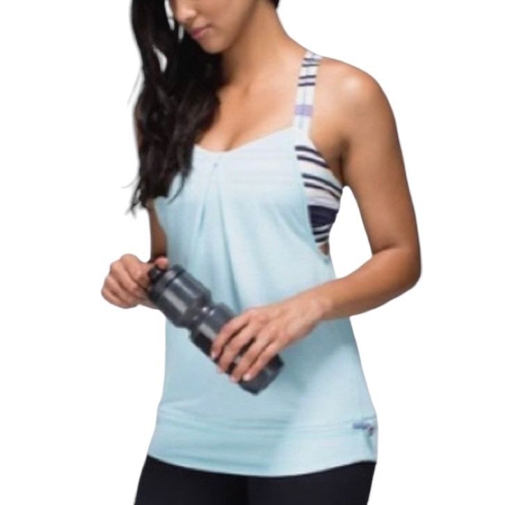 Lululemon Lululemon Athletica Rest Less aqua tank top Size M / US 6-8 / IT 42-44 - 2 Thumbnail