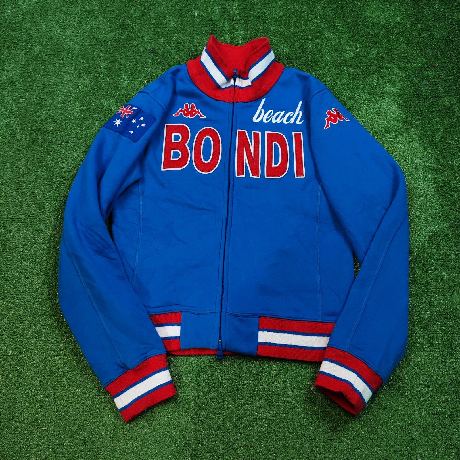 Kappa Vintage kappa Full Zip Sweater Large Blue Australia Bondi Size L / US 10 / IT 46 - 1 Thumbnail