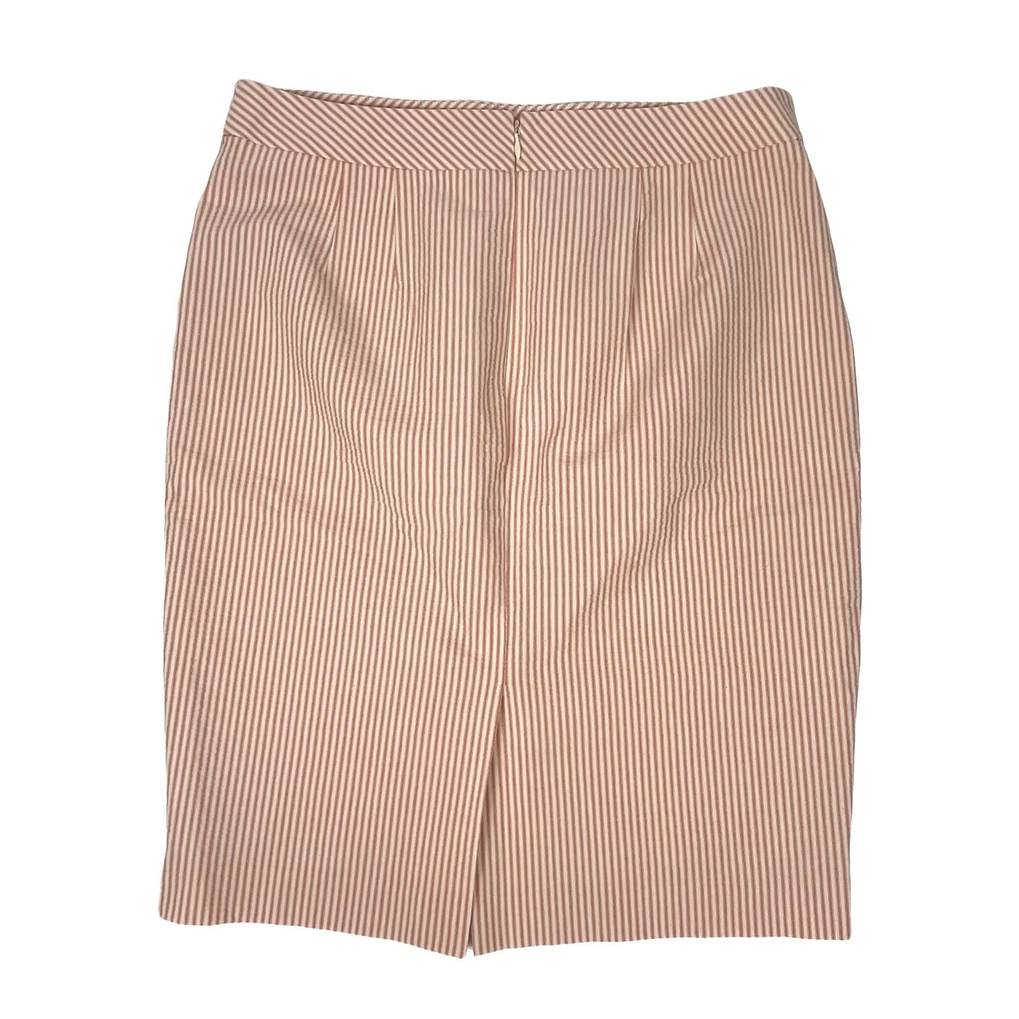 Ann Taylor Ann Taylor Women's Pink Seersucker Pencil Skirt Size 8 Size 30" / US 8 / IT 44 - 3 Thumbnail