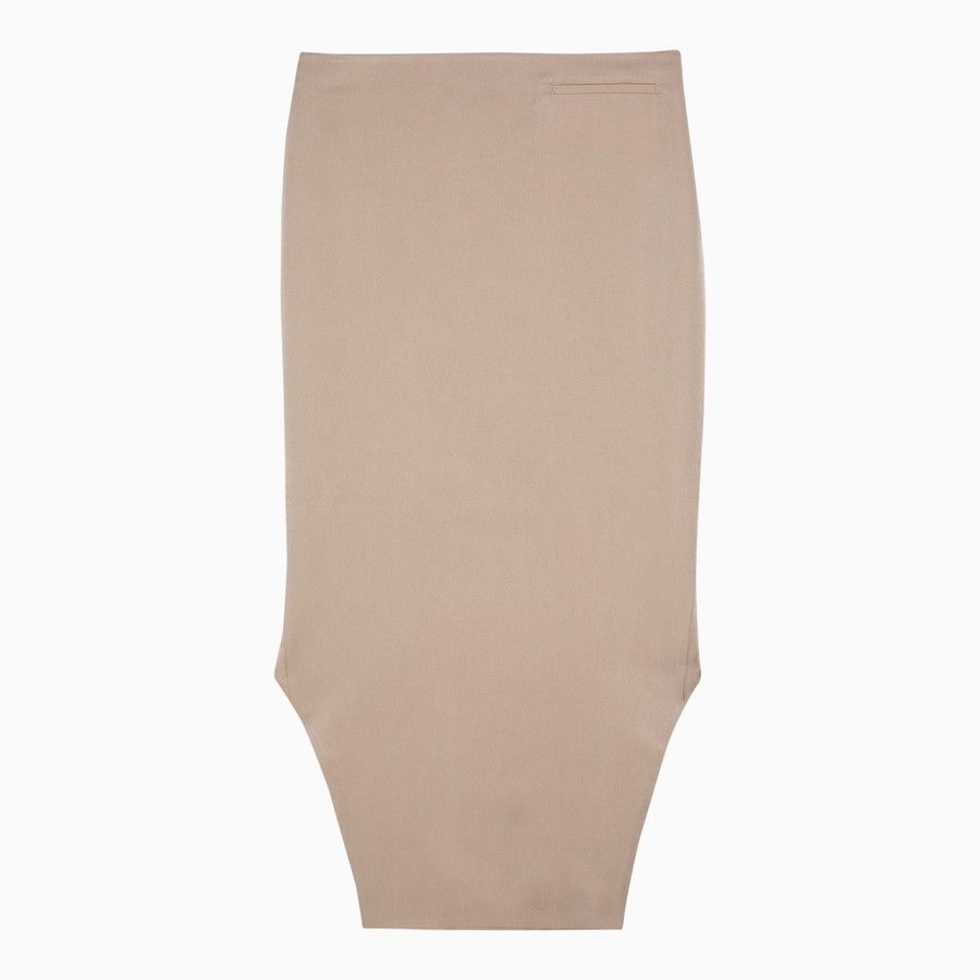 Givenchy o1d2blof0824 Double-length Skirt in Beige Size 27" / US 4 / IT 40 - 1 Thumbnail