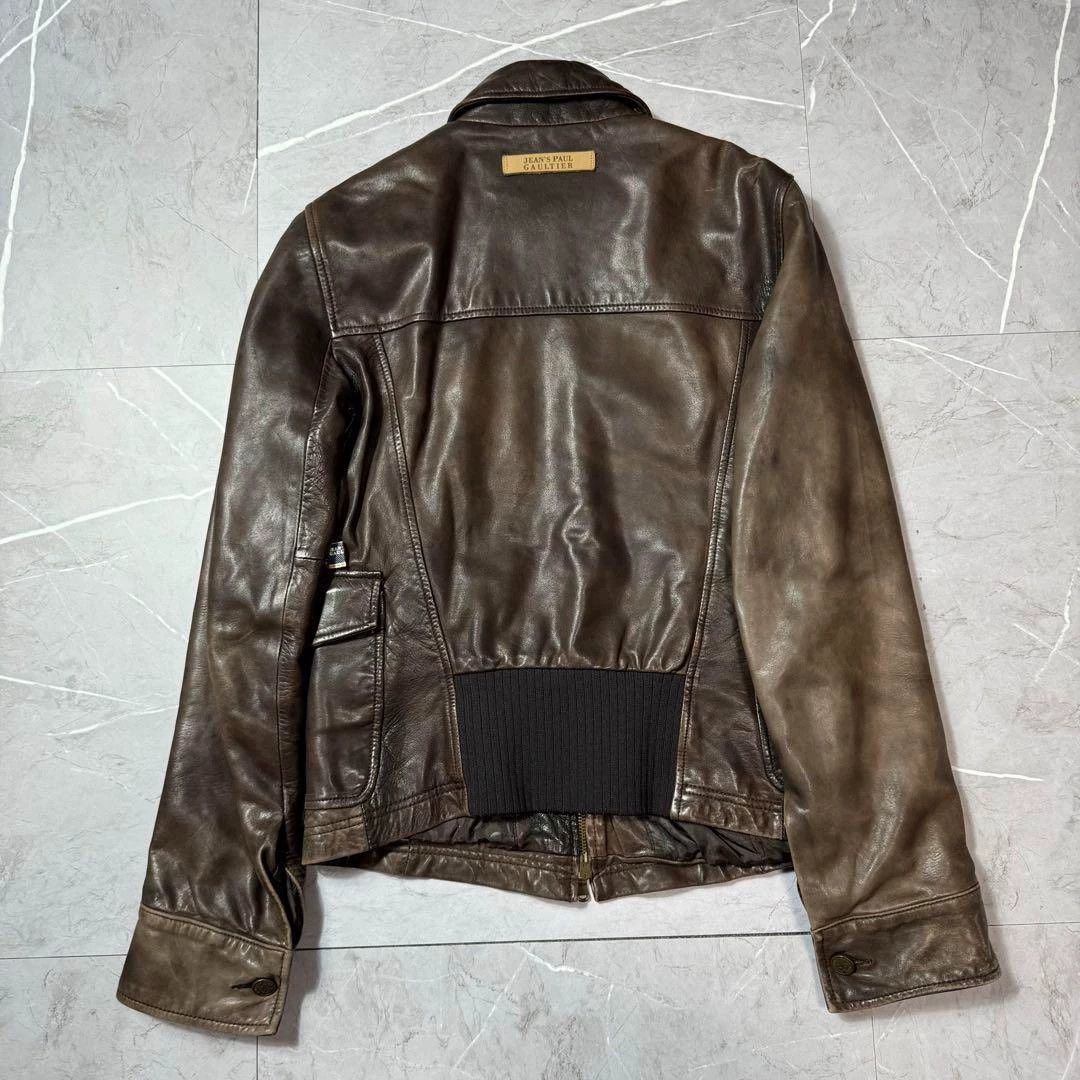 Jean Paul Gaultier Jean Paul Gaultier Cow leather zipper leather coat-2505 Size US M / EU 48-50 / 2 - 4 Thumbnail