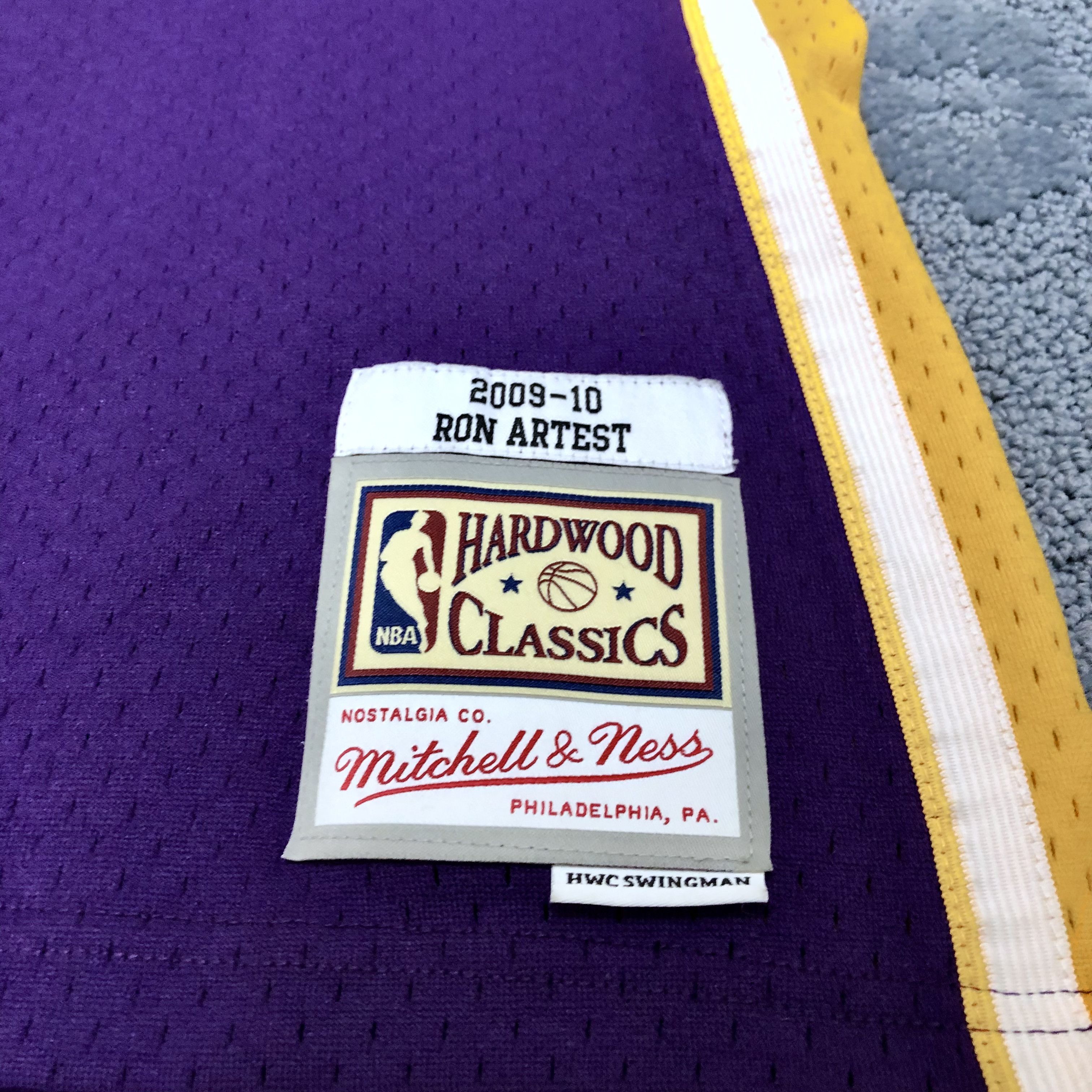 Mitchell & Ness Ron Artest LA Lakers Mitchell Ness Jersey XL Size US XL / EU 56 / 4 - 5 Thumbnail