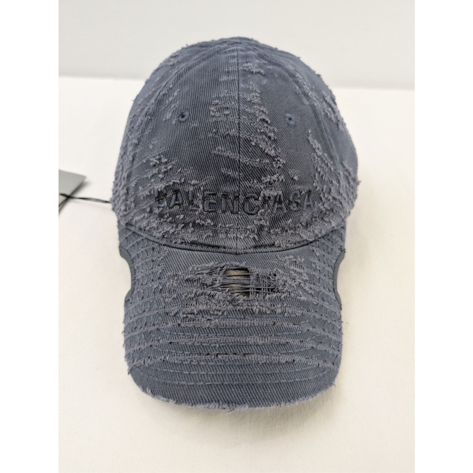 Balenciaga o1rshd1 Size: OS / Cotton Drill Cap / Hat Notched Laser Blue Size ONE SIZE - 3 Thumbnail