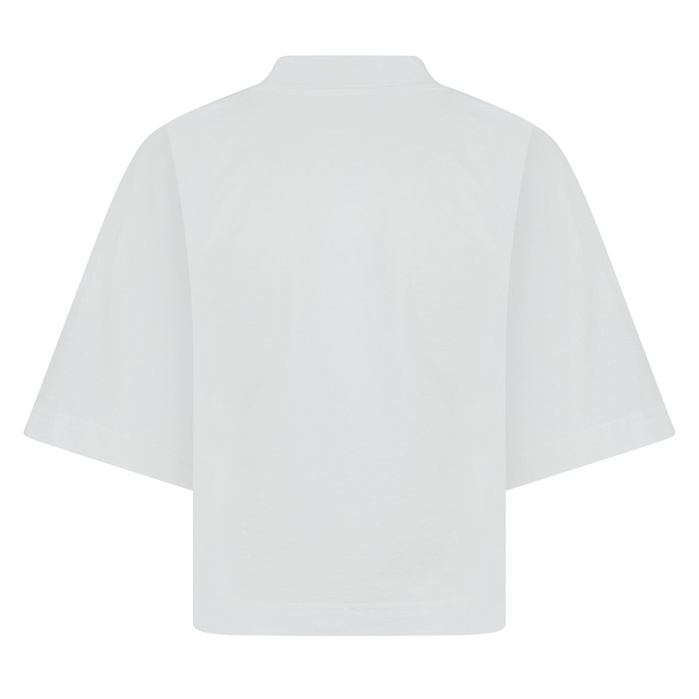 Palm Angels o1g2r1mq0325 Crop T-Shirt in White & Pink Size XS / US 0-2 / IT 36-38 - 2 Thumbnail