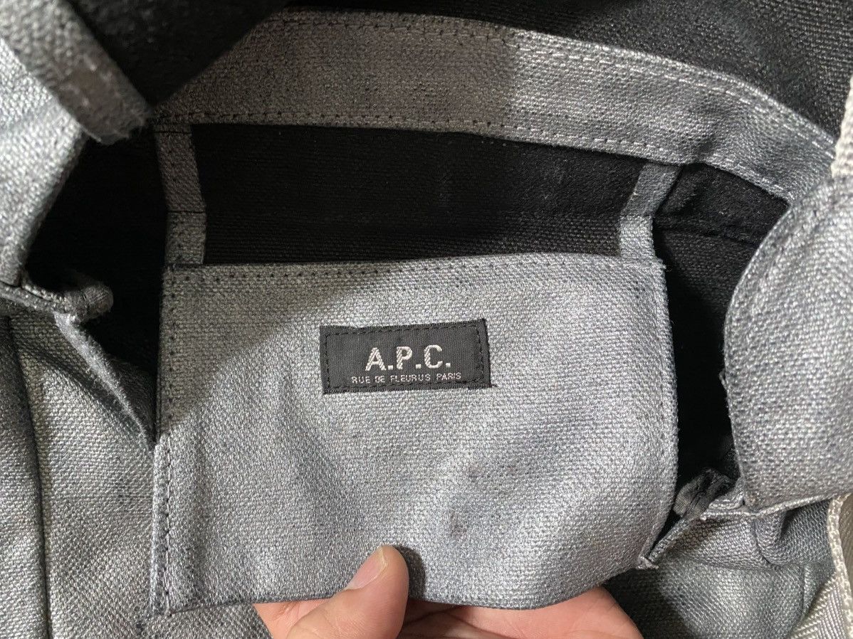 A.P.C. A.P.C Silver paint coated Canvas Sling Bag Size ONE SIZE - 10 Thumbnail