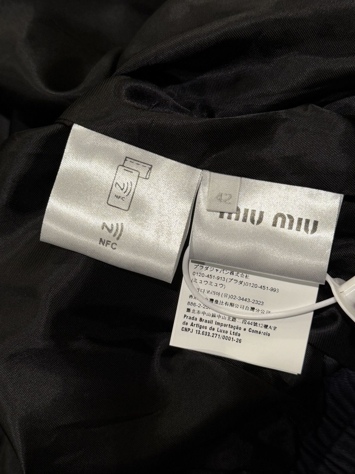 Miu Miu Miu Miu Garment Dyed Navy Workers Bomber Jacket Size US XL / EU 56 / 4 - 17 Thumbnail