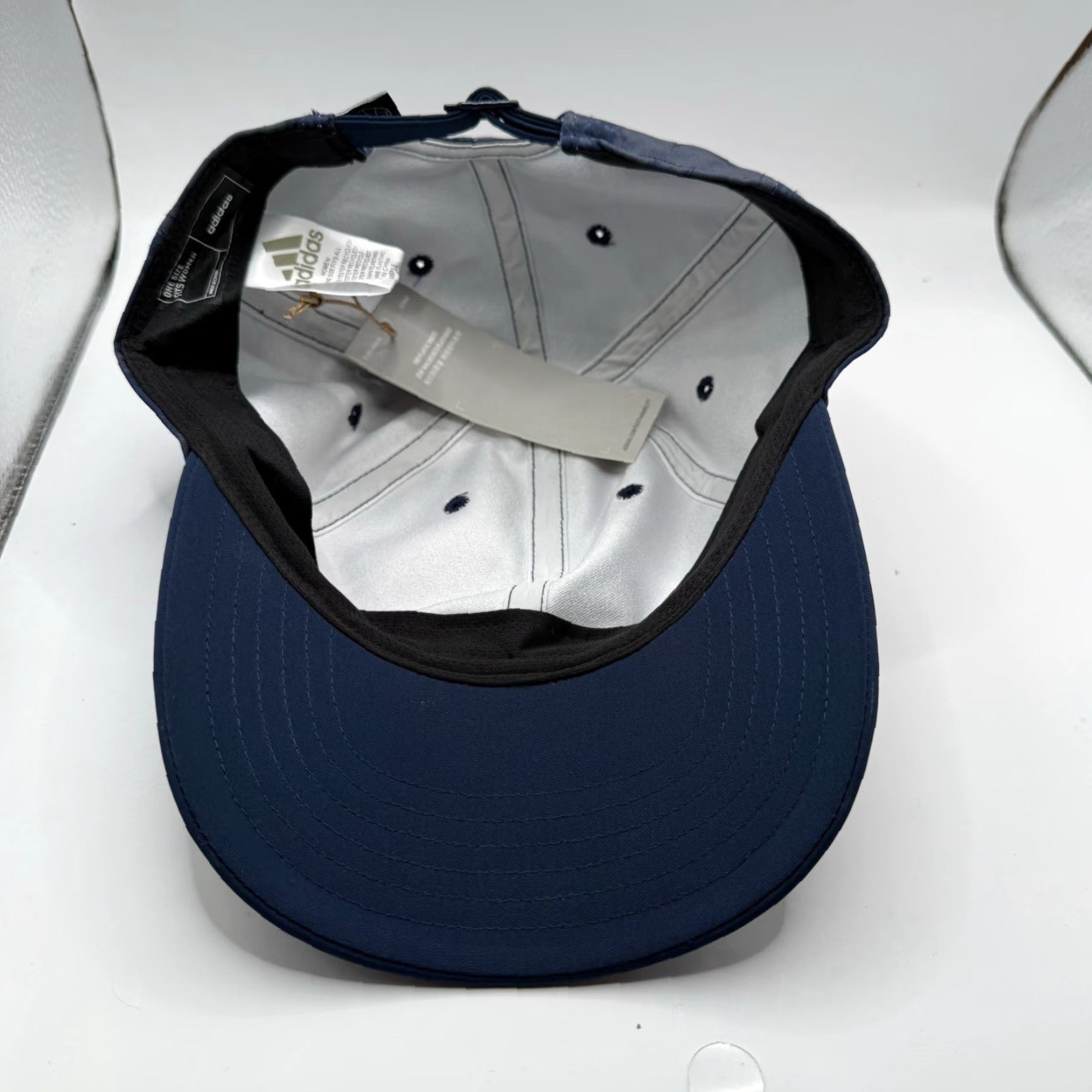 Adidas adidas Golf Hat Women Collegiate Navy Polyester Adjustable Breathable Logo Outdoor Sports Hat Size ONE SIZE - 5 Thumbnail