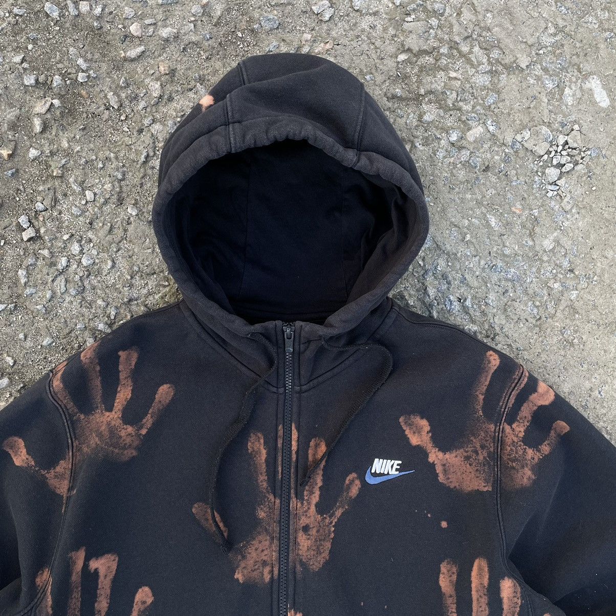 Vintage Vintage Nike Zip Hoodie Custom Hand Hand Made by Me Y2K 90s Size US M / EU 48-50 / 2 - 6 Thumbnail