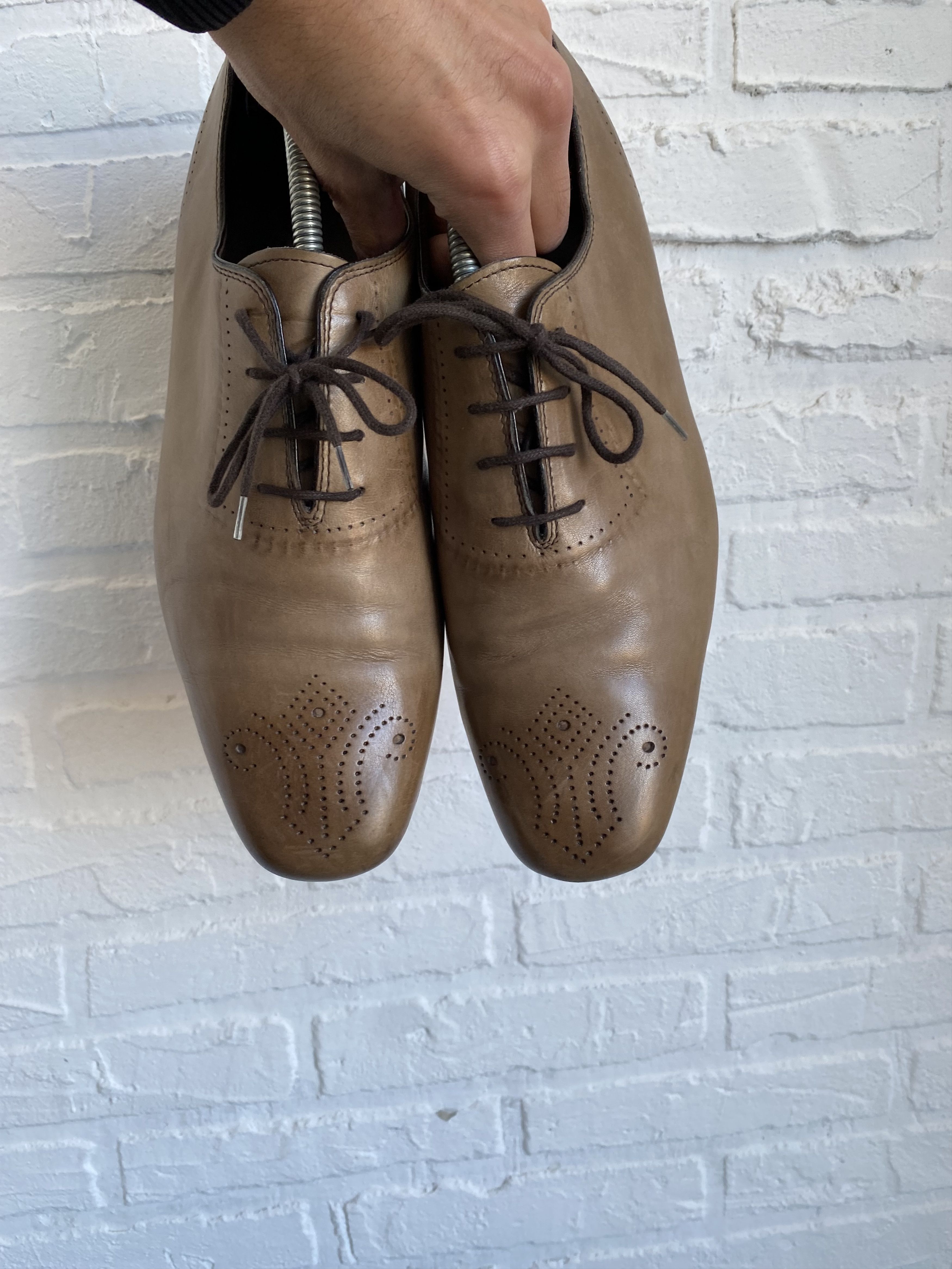 Bottega Veneta Botegga Veneta brown brogue shoes Size US 9.5 / EU 42-43 - 4 Thumbnail