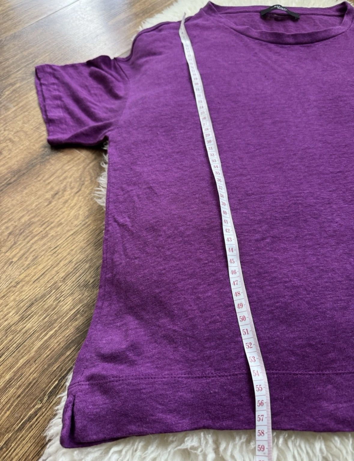 Weekend Max Mara Weekend Max Mara purple t-shirt 100% linen size L Size L / US 10 / IT 46 - 6 Thumbnail