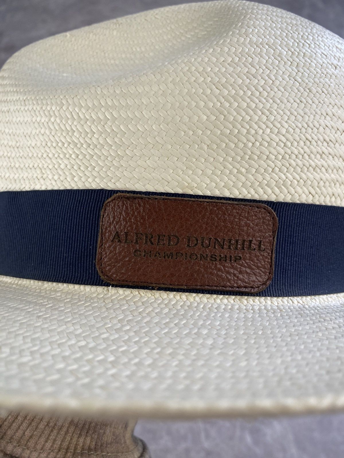 Alfred Dunhill Alfred Dunhill Genuine Panama Hat Championship Hand Woven Size ONE SIZE - 2 Thumbnail