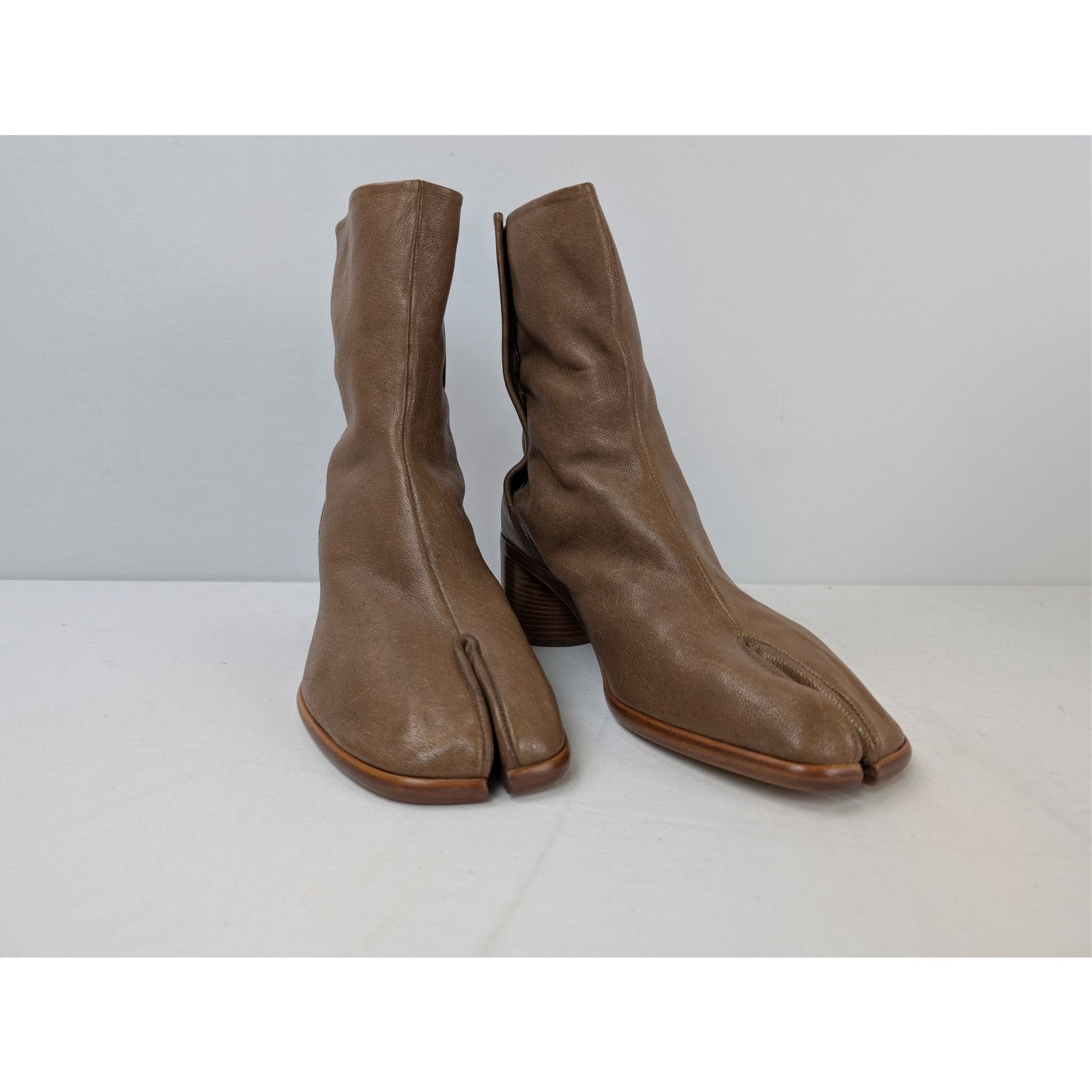 Maison Margiela o1rshd1 Tabi High Boots in Brown Size US 12 / EU 45 - 5 Thumbnail