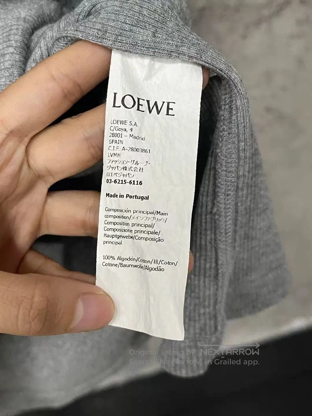 Loewe Loewe Waffle Knit Long Sleeve Top. Size US S / EU 44-46 / 1 - 6 Thumbnail