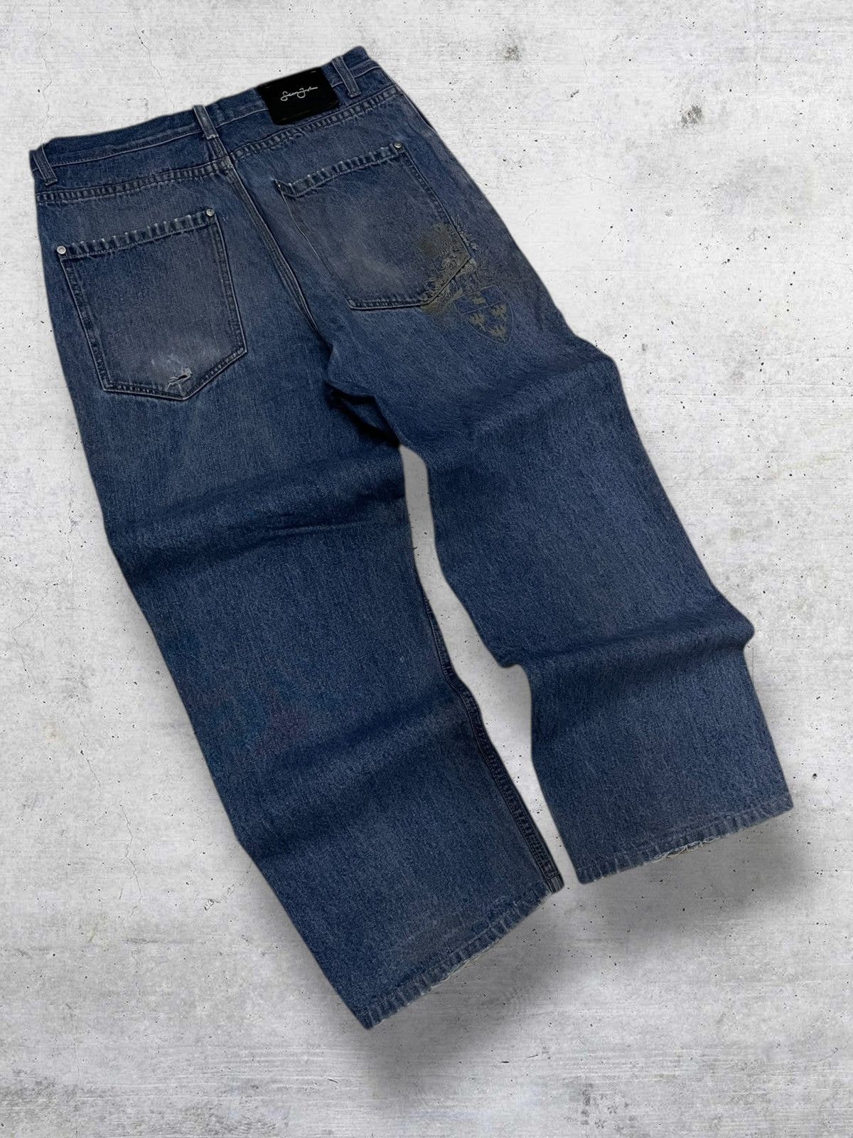 Sean John VINTAGE SEAN JOHN OG 90S DESIGNER STREETWEAR BAGGY Y2K DENIM Size US 31 - 9 Thumbnail
