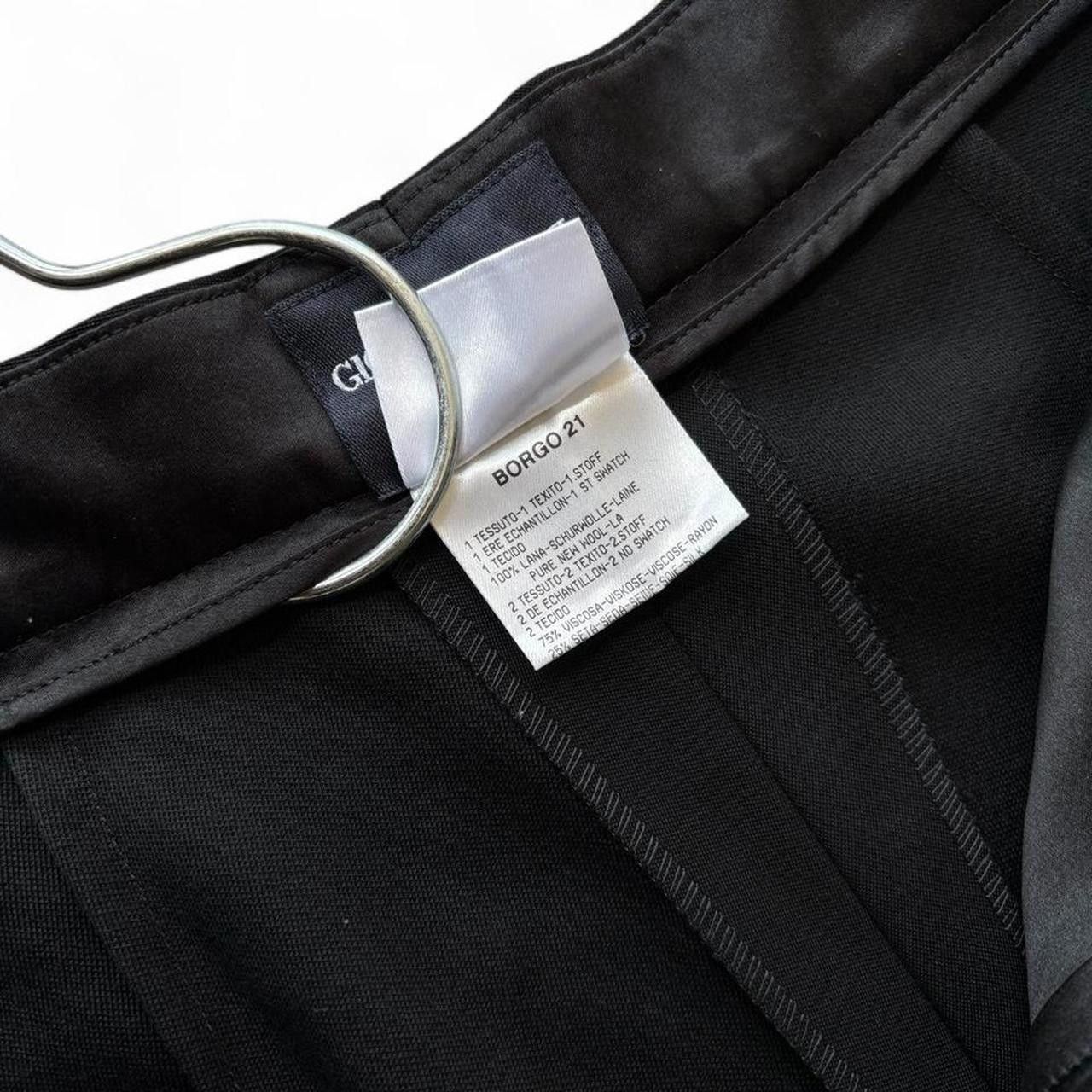 Giorgio Armani Giorgio Armani Classico SS03 Black Evening Trousers IT 38 Size 25" / US 0 / IT 36 - 13 Thumbnail