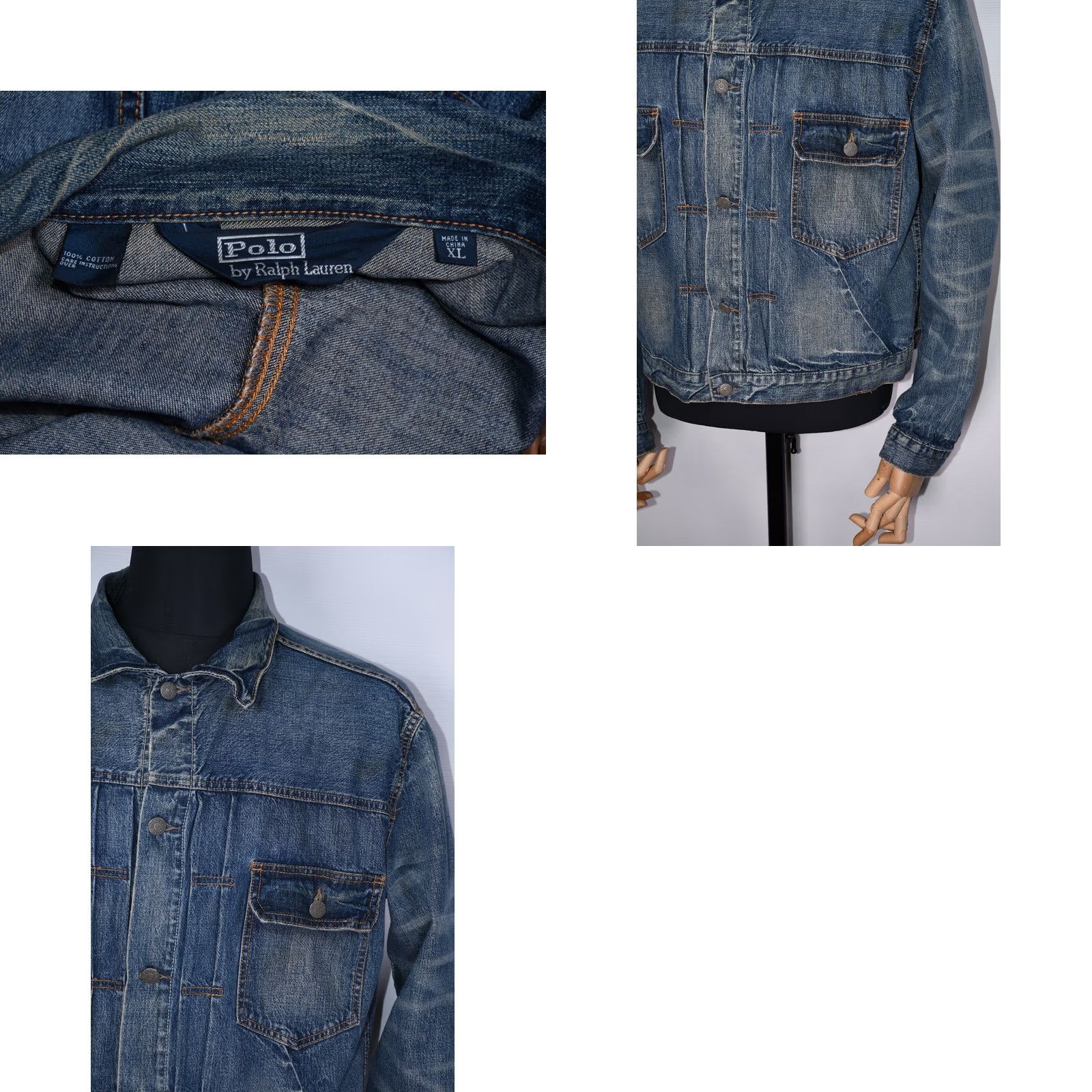 Polo Ralph Lauren Polo Ralph Lauren Jacket Denim XL Mens Blue Old School Polo Ralph Lauren Denim Jacket XL Men Blue Solid Pattern Casual Button Closure Regular Size Size US XL / EU 56 / 4 - 8 Thumbnail