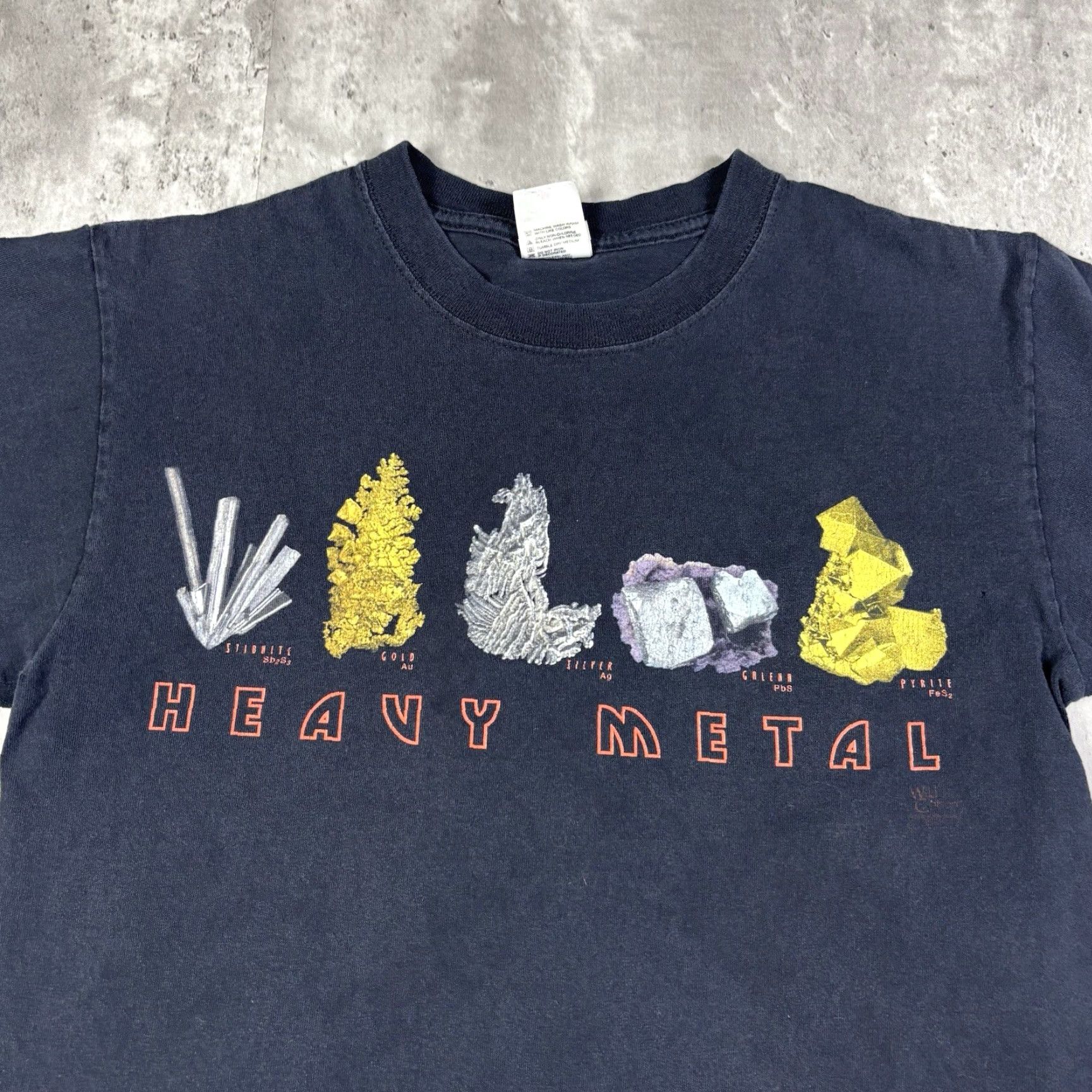 Anvil VINTAGE Anvil T-Shirt Mens M Gold Graphic Print Crew Neck Short Sleeve Art 90s Theme Vintage Yes Size US M / EU 48-50 / 2 - 3 Thumbnail