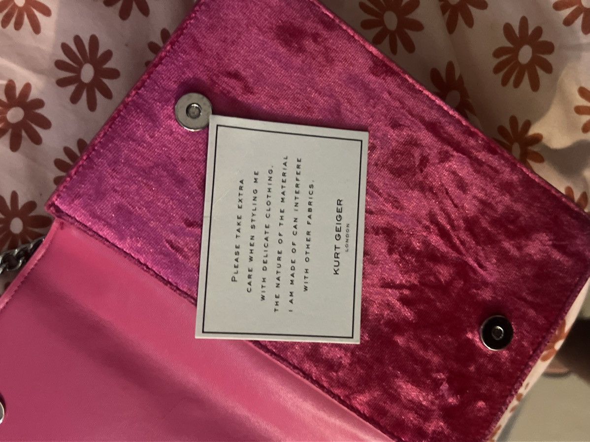 Kurt Geiger Pink Kurt Geiger bag with a sliver bow Size ONE SIZE - 4 Thumbnail
