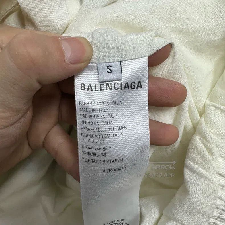 Balenciaga Balenciaga White Racing Logo Embroidered Zip-Up Windbreake Size US S / EU 44-46 / 1 - 4 Thumbnail