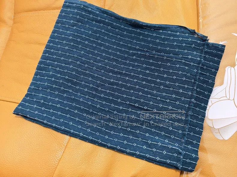 RRL Ralph Lauren RRL Ralph Lauren Blue cat paw striped scarf Size ONE SIZE - 4 Thumbnail