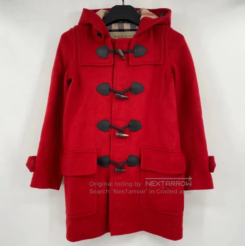 Burberry Burberry Red Wool Women's Winter Coat. Size S / US 4 / IT 40 - 1 Thumbnail