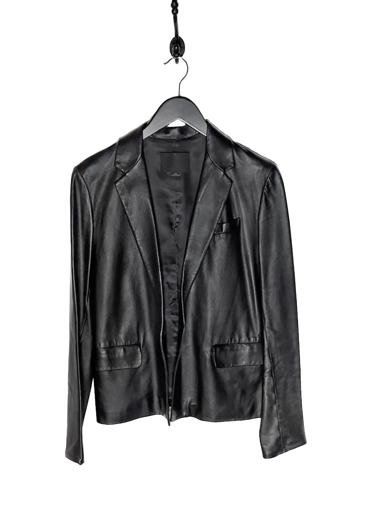 Alexander Wang Alexander Wang Black Leather Blazer Size XS / US 0-2 / IT 36-38 - 2 Thumbnail