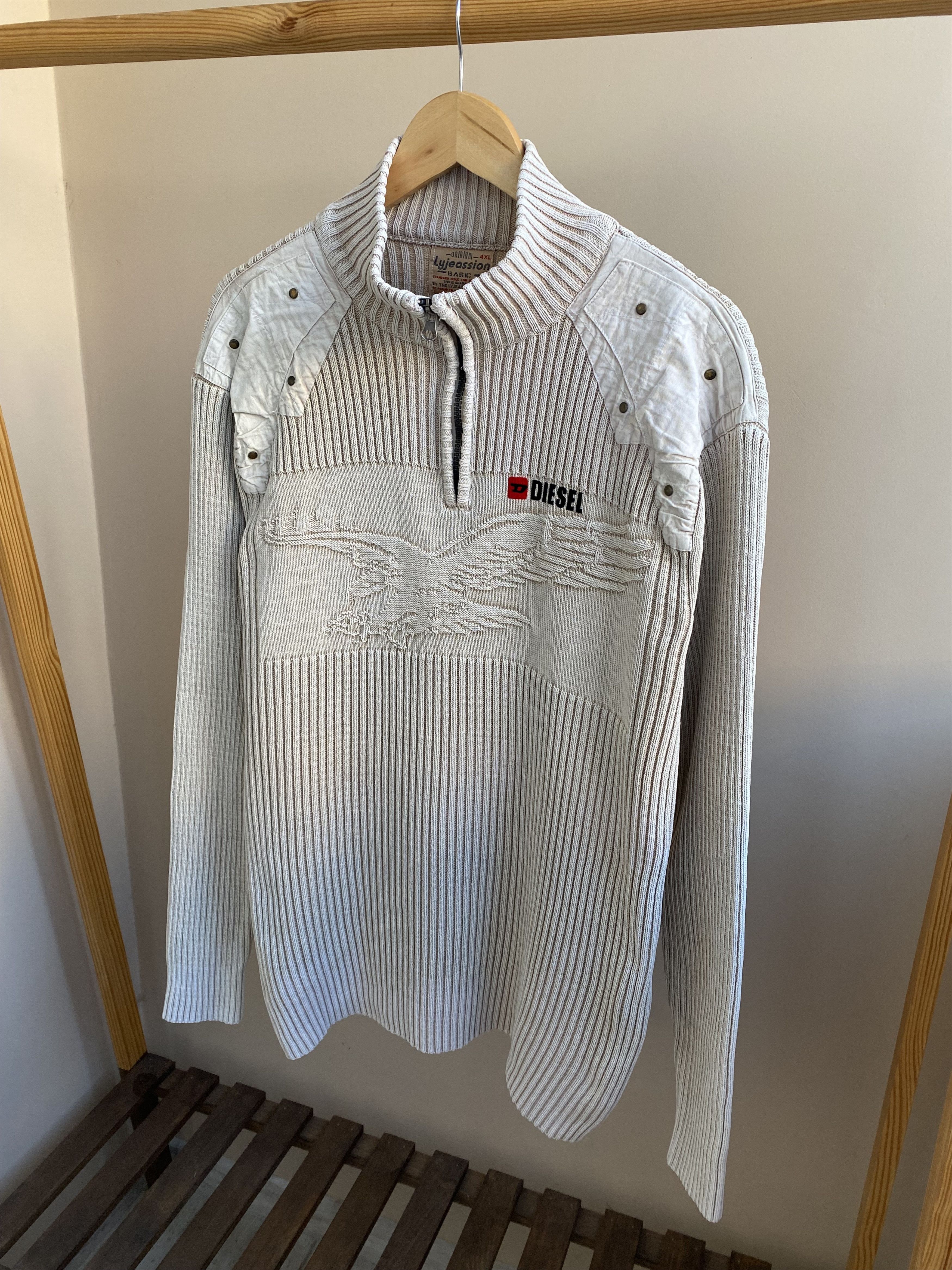 Hysteric Glamour × If Six Was Nine Very rare vintage y2k eagle avant-garde Diesel style sweater Size US XXL / EU 58 / 5 - 2 Thumbnail