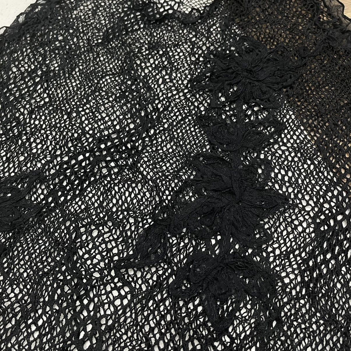 Japanese Brand SLEEVLES JAPANESE MESH TRANSPARENT GOTHIC ISSEY YOHJI STYLE Size US L / EU 52-54 / 3 - 2 Thumbnail