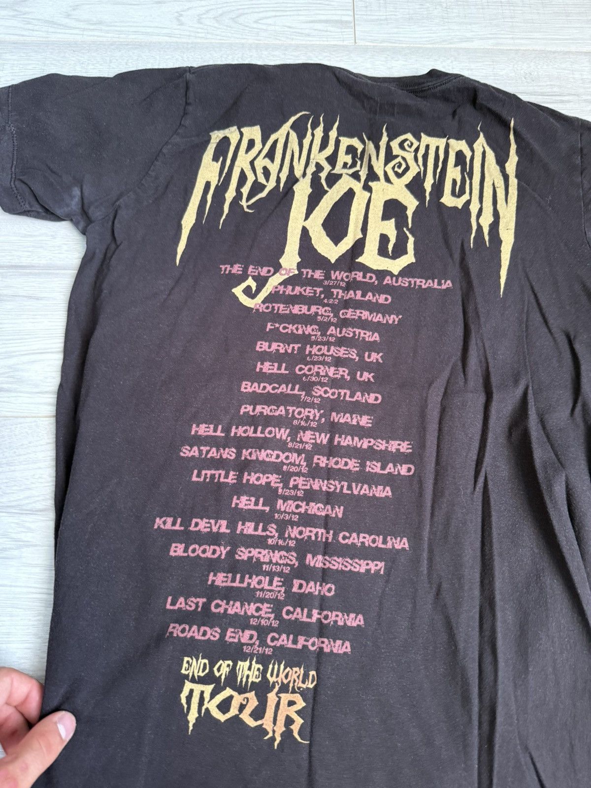 Rap Tees Frankenstein Joe End of the World tour tee Size US M / EU 48-50 / 2 - 6 Thumbnail
