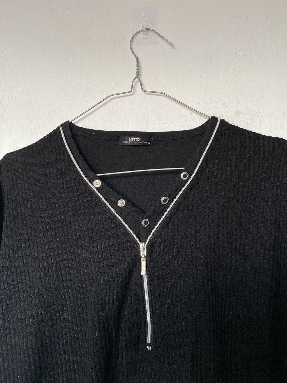 If Six Was Nine Mitex Zip Gothic Punk Longsleeve Lgb Style Size US L / EU 52-54 / 3 - 3 Thumbnail