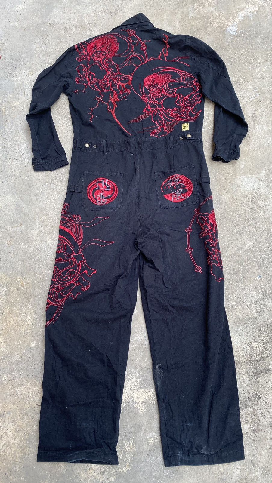 Japanese Brand 🔥Rare🔥Karakuri Coveralls Embroidery Logo Streetwear Design Size US 40 / EU 56 - 1 Thumbnail