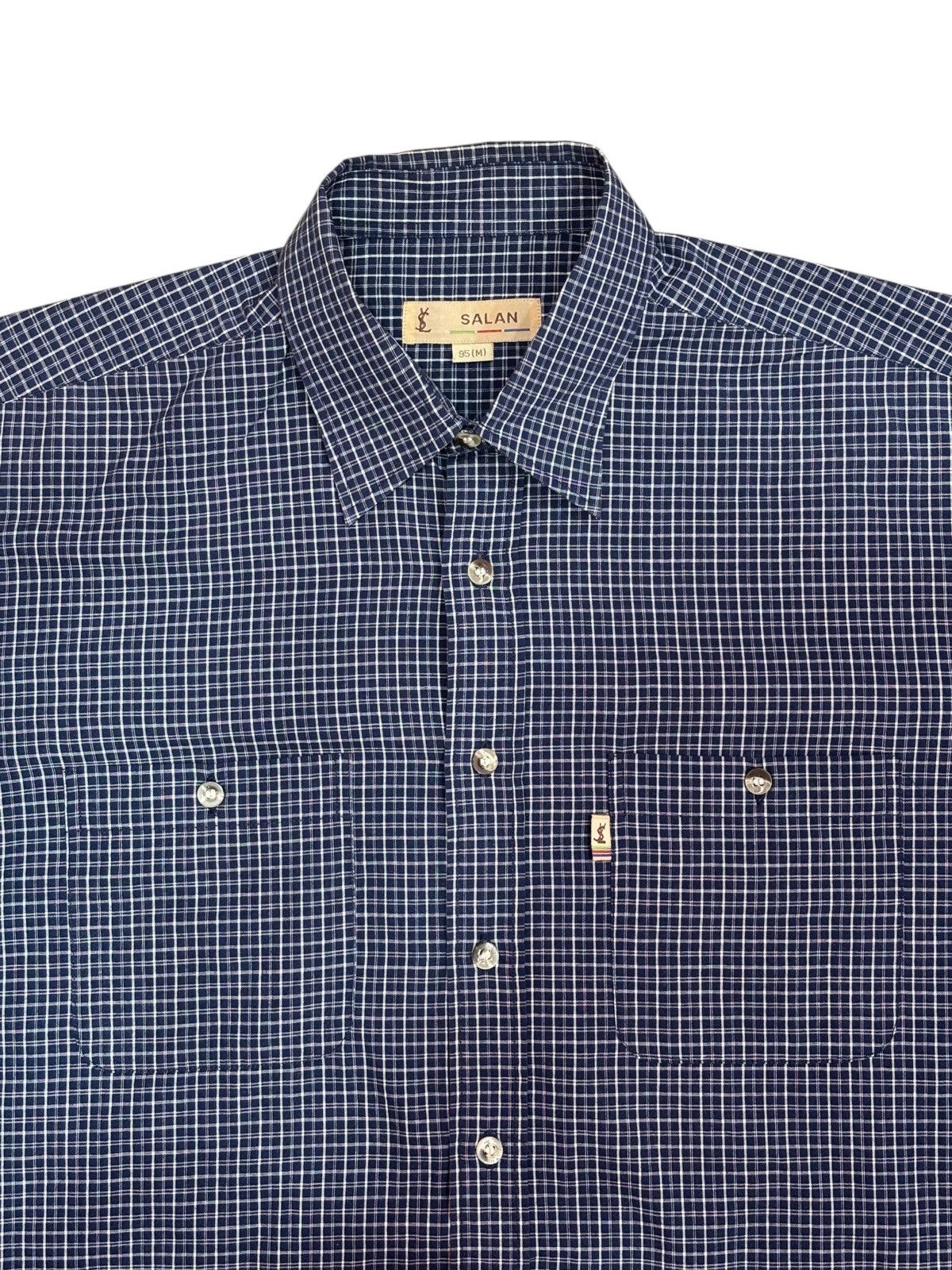 Vintage × Yves Saint Laurent YSL Yves Saint Laurent Salan Button Up Long Sleeve Shirt Size US M / EU 48-50 / 2 - 3 Thumbnail