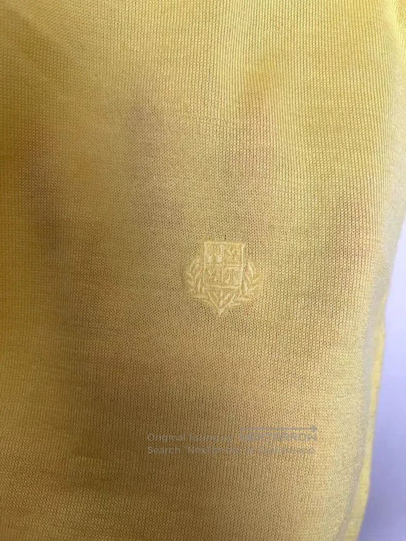 Loro Piana Loro Piana Yellow Knit Short Sleeve Top. Size M / US 6-8 / IT 42-44 - 6 Thumbnail