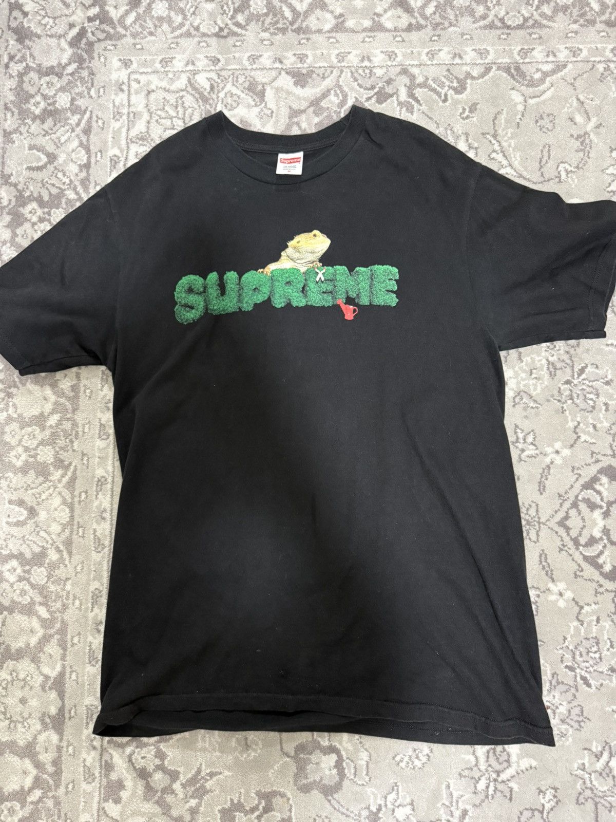 Supreme Lizard Tee Black Men's - SS20 - US