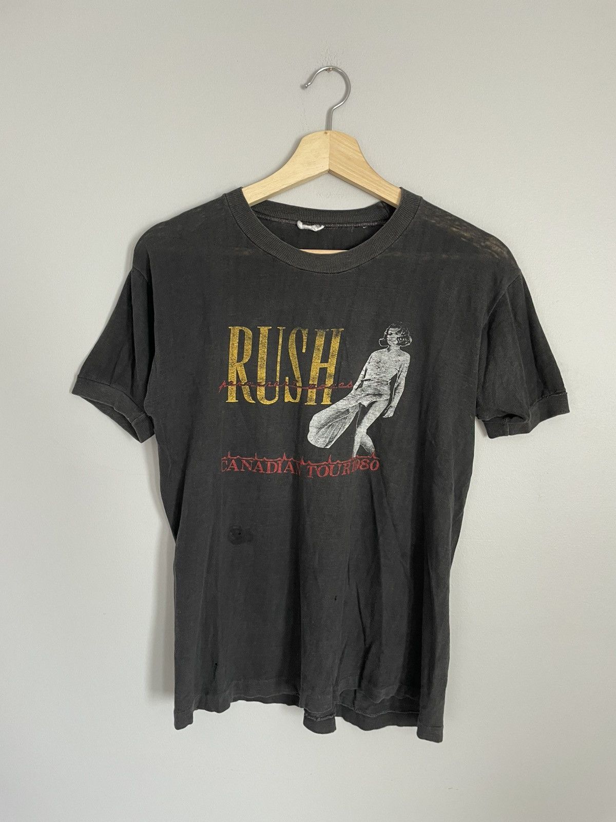 Vintage Rush 1980 Canadian Tour Band T-Shirt