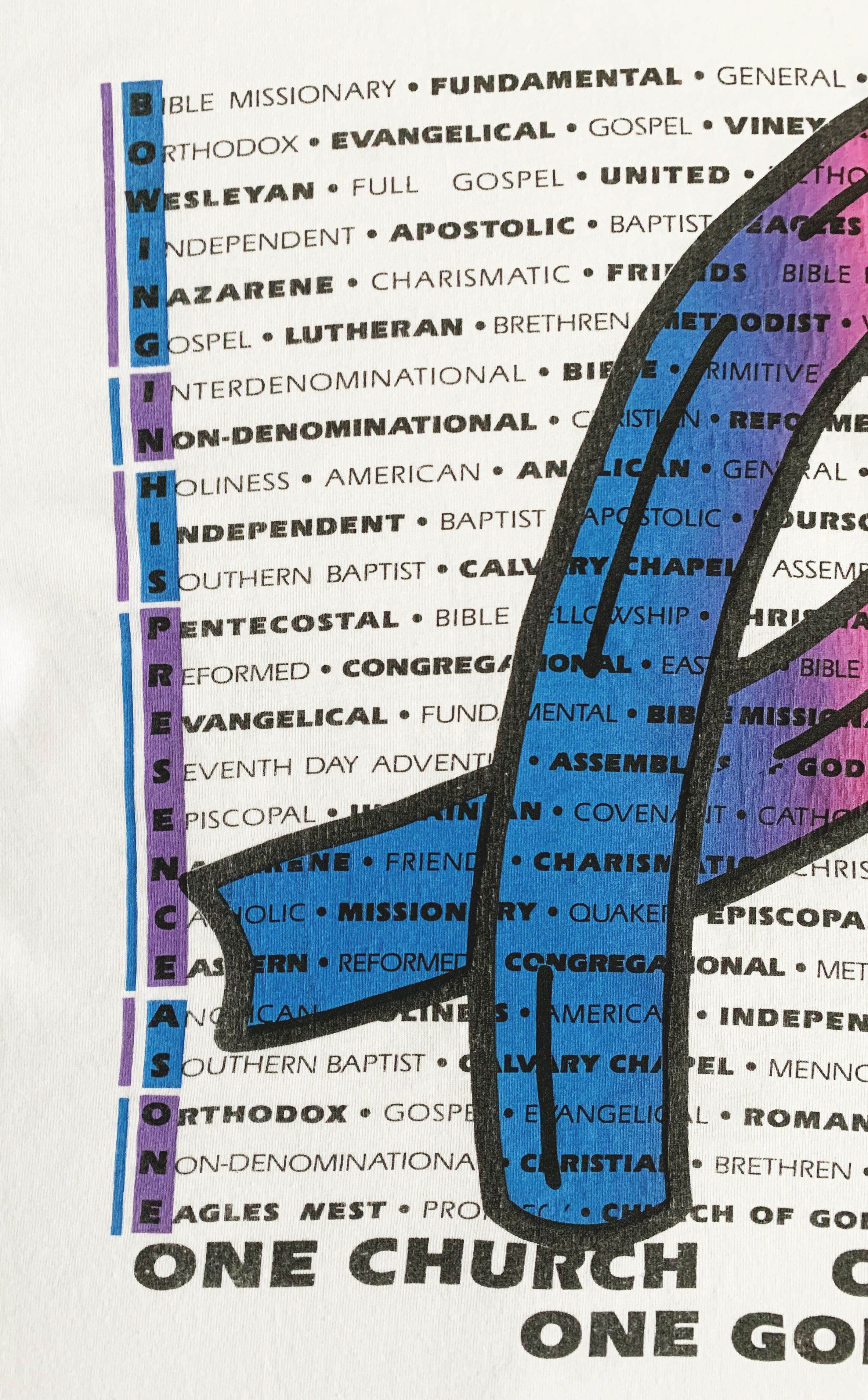 Other Vintage 90s CHRISTIANITY t shirt Alpha Omega Designs Tee Size US M / EU 48-50 / 2 - 6 Thumbnail
