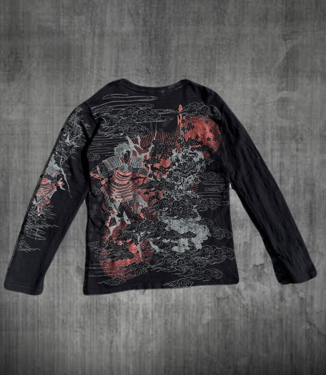 If Six Was Nine 2000s Japanese Yakuza Giltter Tattoo Long Sleeve Tee Archive Size US M / EU 48-50 / 2 - 1 Thumbnail