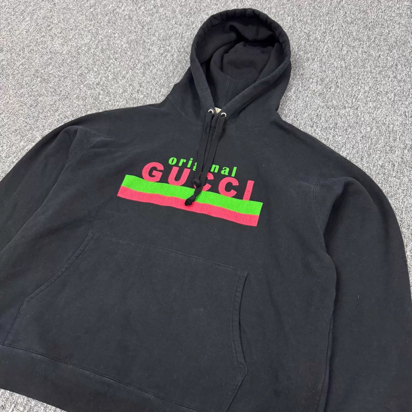 Gucci Gucci Red/Green Stripe Logo Hoodie L 99 New Size L / US 10 / IT 46 - 4 Thumbnail