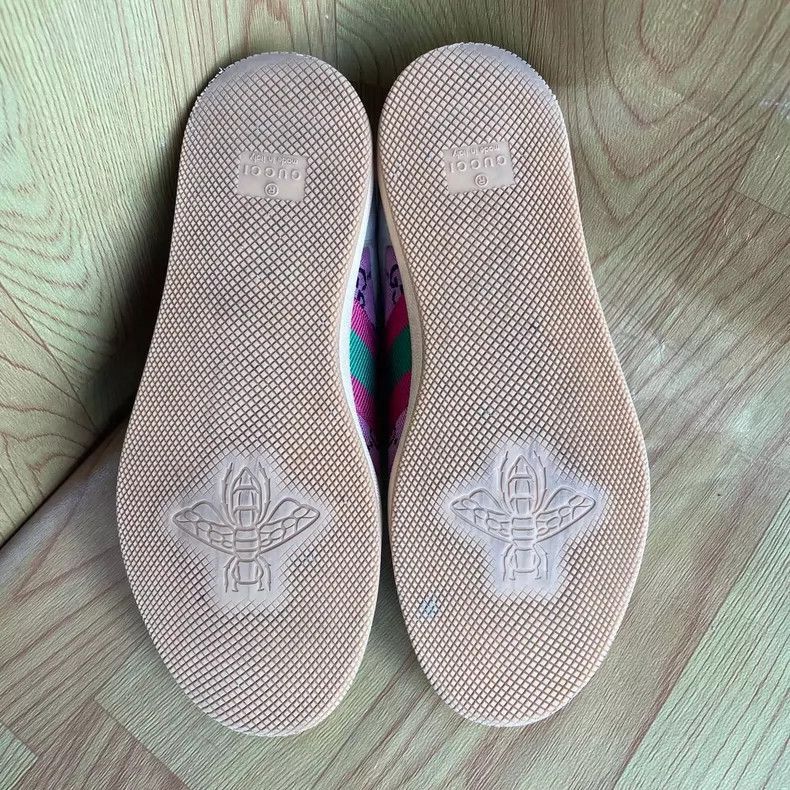 Gucci Gucci pink sneakers with logo design-2505 Size US 5 / EU 37 - 6 Thumbnail