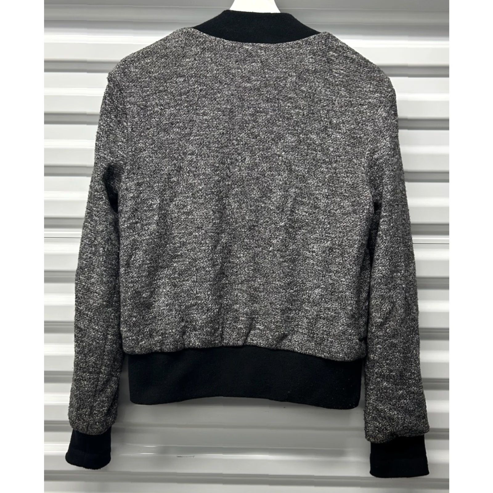 Vintage Womens Kenar Motorcycle Gray Knit Full Zip Jacket S Size S / US 4 / IT 40 - 2 Thumbnail