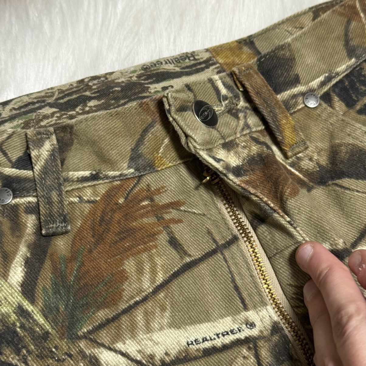 Wrangler 📌 Vintage Wrangler Realtree Camo Y2K Baggy Jeans Rare Size 38" / US 16 / IT 52 - 16 Thumbnail