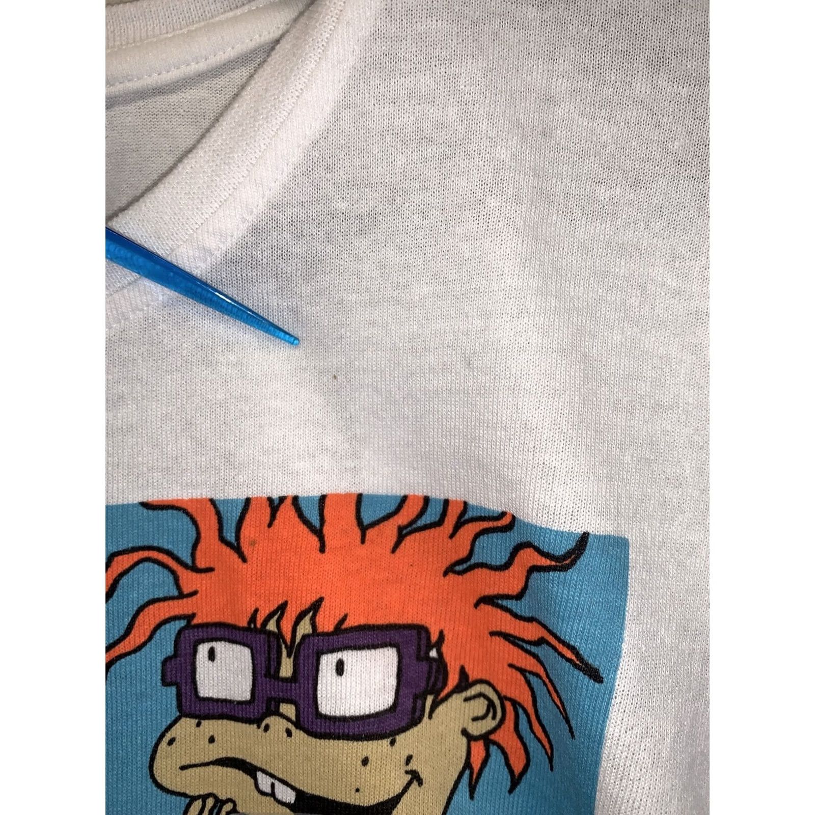 Nickelodeon Nickelodeon Rugrats Graphic T Shirt Unisex Adults M White Cotton Blend Crew Neck Short Sleeve NWD-11059 Size M / US 6-8 / IT 42-44 - 5 Thumbnail