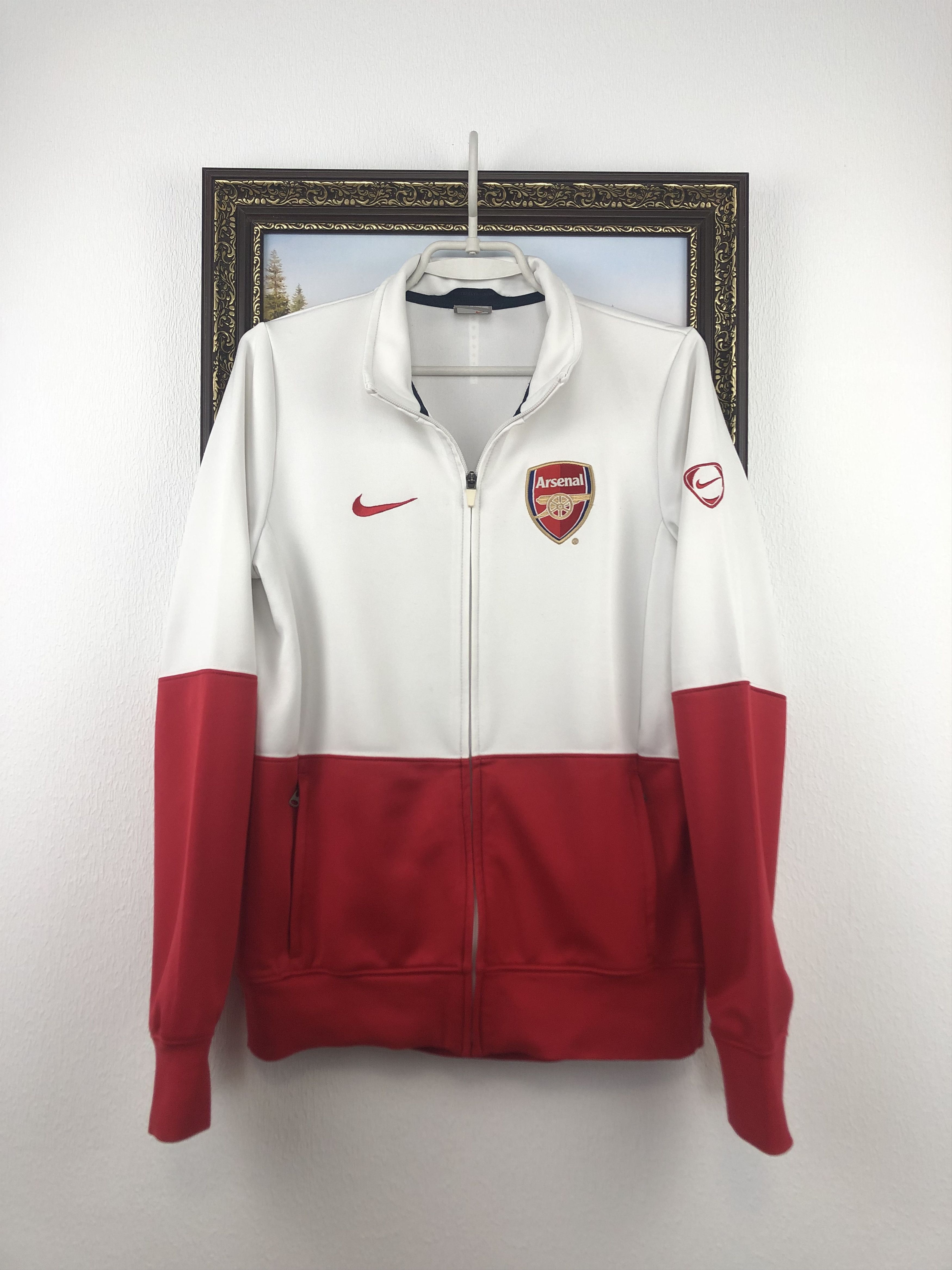 Nike Vintage Arsenal Football Jacket Soccer Track Top Gunners Size US S / EU 44-46 / 1 - 1 Thumbnail