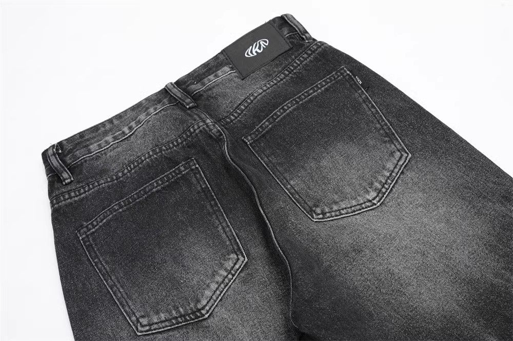 Japanese Brand × Jean Trendy tie-dye distressed loose jeans for men Size US 34 / EU 50 - 4 Thumbnail